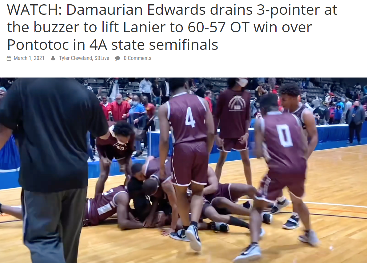  This is Lanier's Winning Season